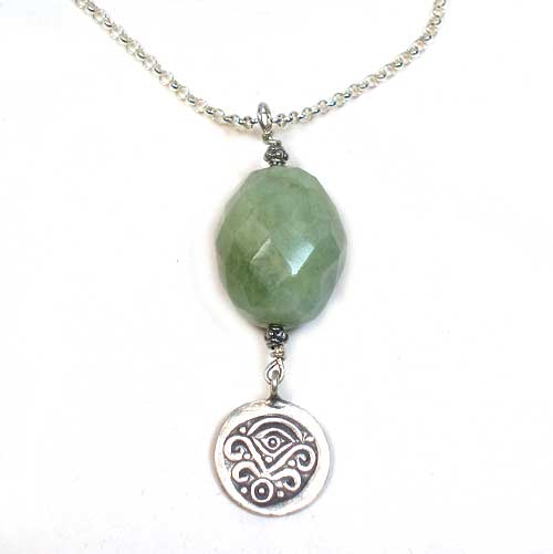 Aqua Pendant Necklace
