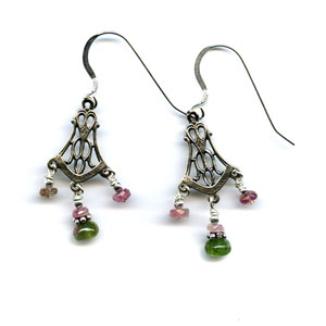 Evening Rose Earrings