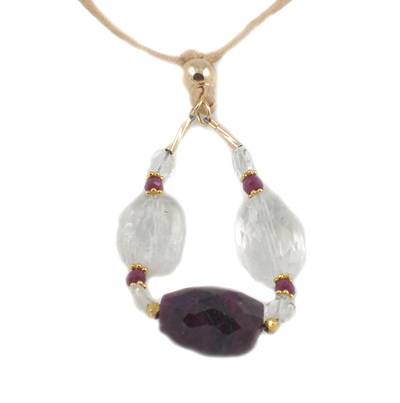 Ruby Sunshine Mothering Rocks Necklace-