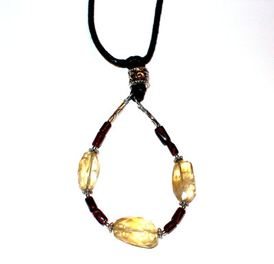 Wine and Cheese Mothering Rocks (TM) Nursing Necklace *On Sale!*