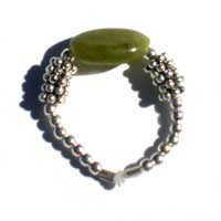 Peridot Eco-Bling Ring & Earrings Set