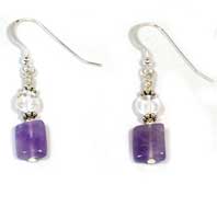 'Purple Wildflower' Earrings