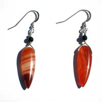 Red Carnelian Earrings